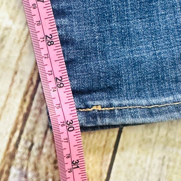 Levis Jeans Womens Sz.28 Blue 721 High Rise Skinny Ankle Stretch Denim Dark Wash - Picture 15 of 16